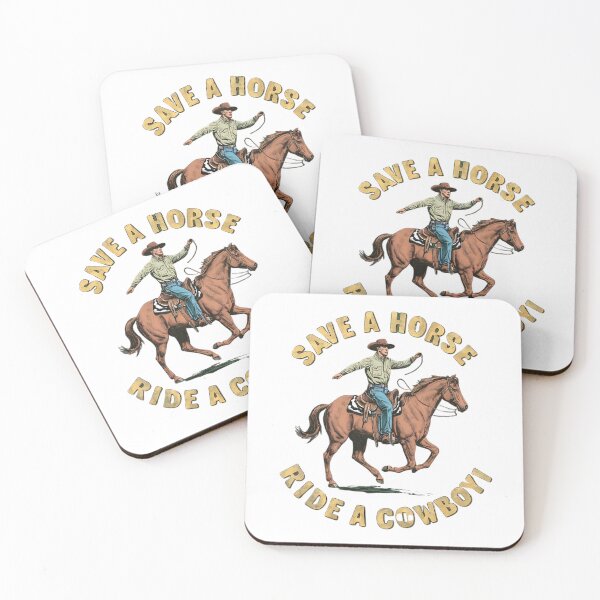 Item preview, Save a horse ride a cowboy vintage designs designed and sold by Redjakkal.