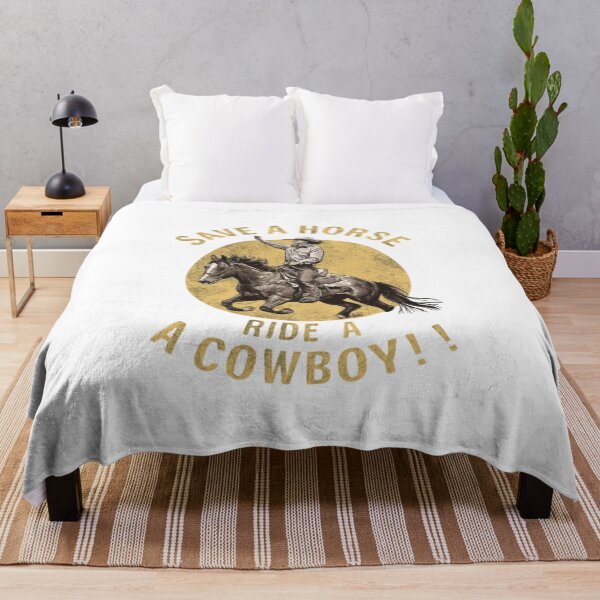 Item preview, Save a horse ride a cowboy vintage designs designed and sold by Redjakkal.