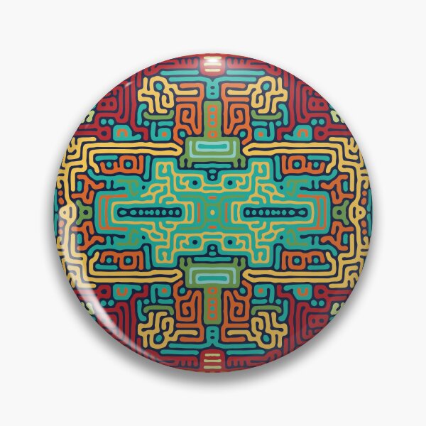 Item preview,  Aztec Cloud Tile-Rainforest Maximalist-Turing Pattern designed and sold by Annette Chabidon Studio.