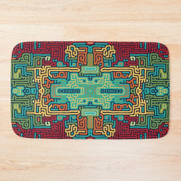 Item preview,  Aztec Cloud Tile-Rainforest Maximalist-Turing Pattern designed and sold by Annette Chabidon Studio.
