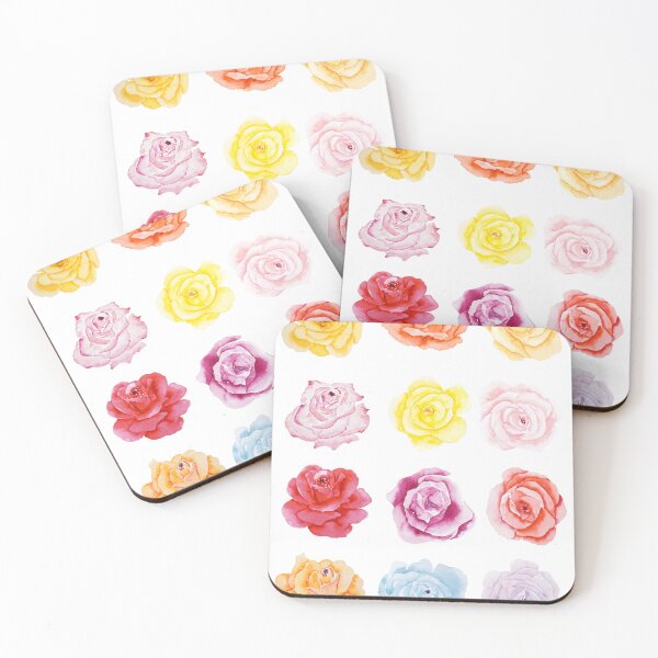 Item preview, original hand painted colourful rose collections watercolour  designed and sold by ColorandColor.