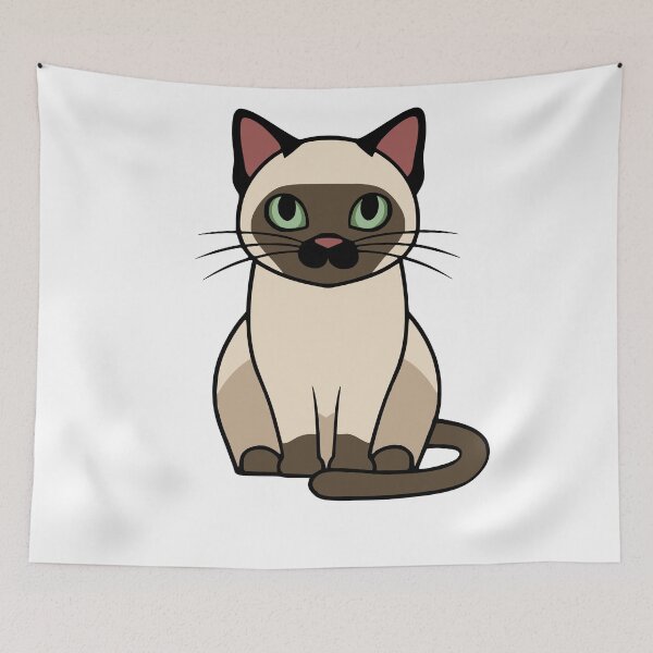 Item preview, Balinese Cat! Cute Siamese Kitten designed and sold by PMCreative.