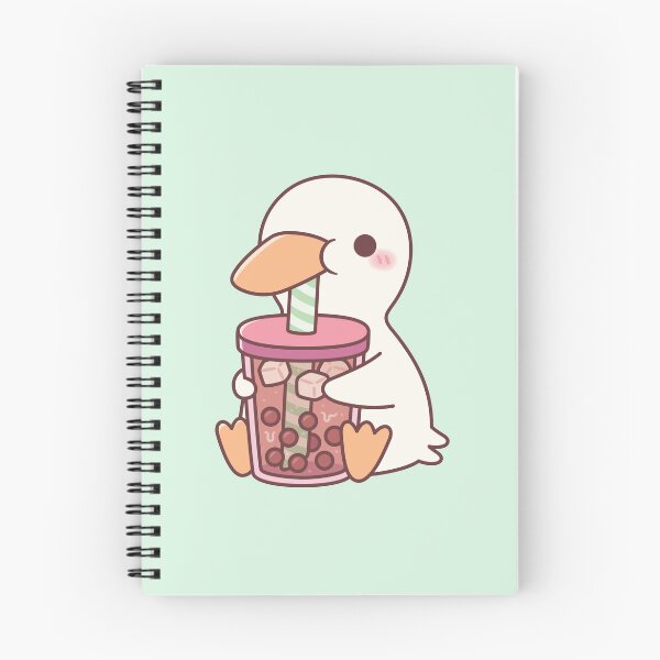 Item preview, Cute Duck Drinking Boba Tea designed and sold by rustydoodle.