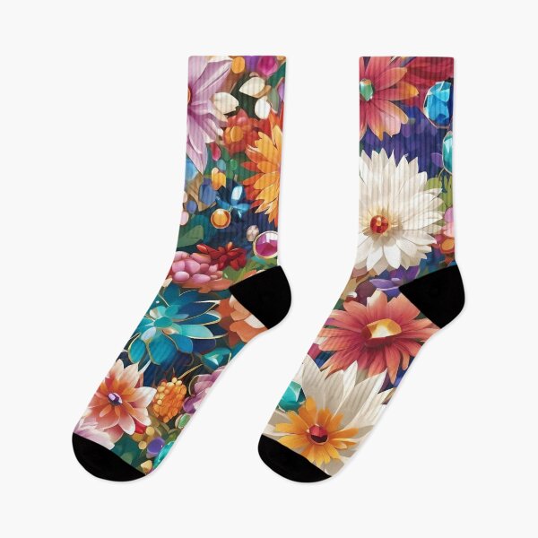 Item preview, Jewel-Toned Flower Paradise designed and sold by Thai Vibe Studio.