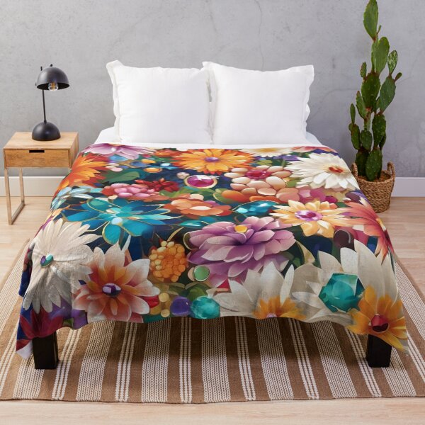 Item preview, Jewel-Toned Flower Paradise designed and sold by Thai Vibe Studio.