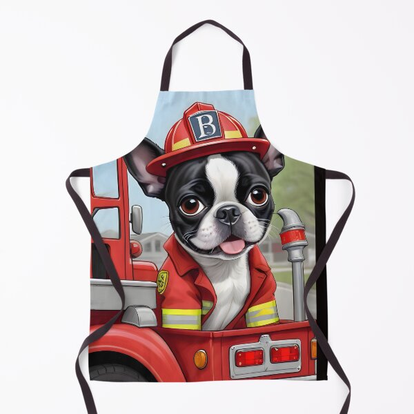 Item preview, Fearless Fire Fighting Boston Terriers designed and sold by Hall-O-Gram.
