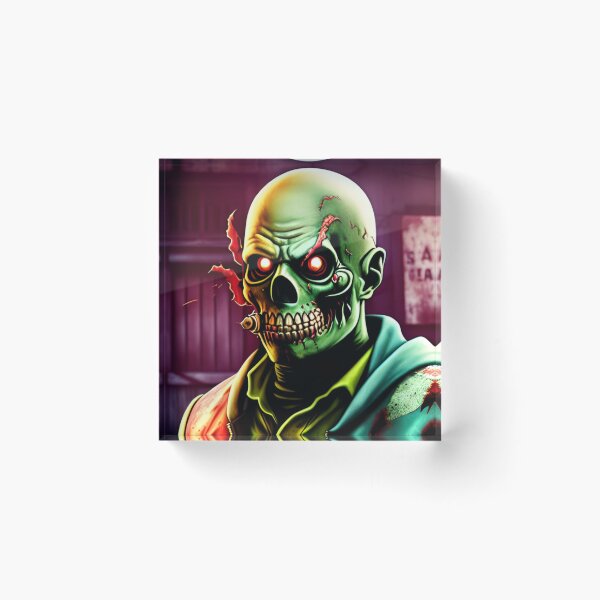 Item preview, ghoul, zombie, fallout, movie, game designed and sold by DonnaBlankaArt.