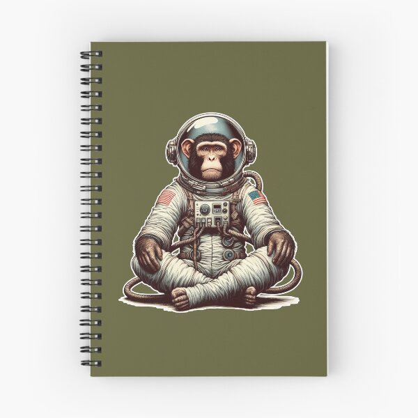 Item preview, Vintage Astronaut Monkey In Space for Astronaut Monkey Lover -  designed and sold by PurpleLoveStore.