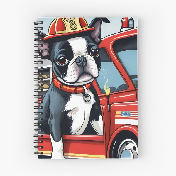 Item preview, Fearless Fire Fighting Boston Terriers designed and sold by Hall-O-Gram.