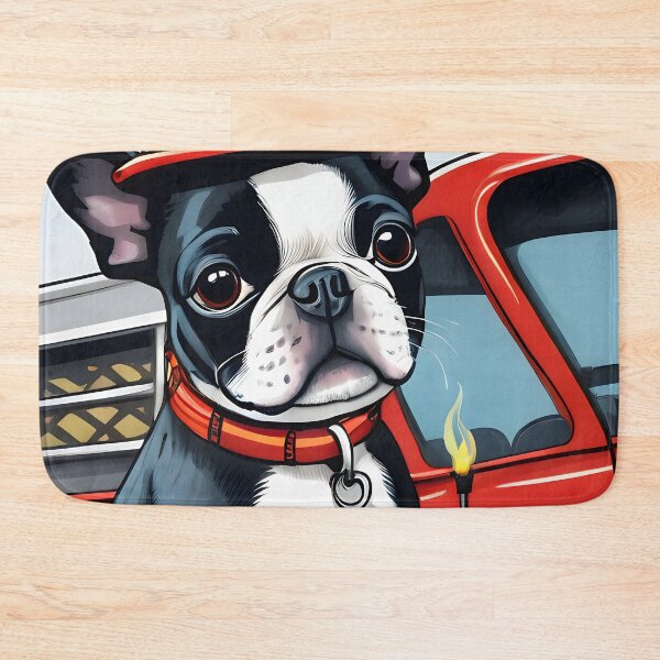 Item preview, Fearless Fire Fighting Boston Terriers designed and sold by Hall-O-Gram.