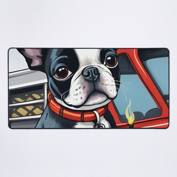 Item preview, Fearless Fire Fighting Boston Terriers designed and sold by Hall-O-Gram.