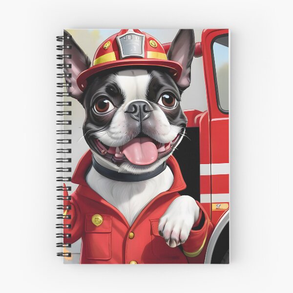 Item preview, Fearless Fire Fighting Boston Terriers designed and sold by Hall-O-Gram.