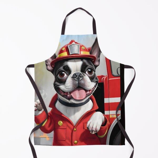 Item preview, Fearless Fire Fighting Boston Terriers designed and sold by Hall-O-Gram.