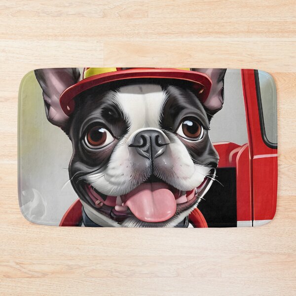 Item preview, Fearless Fire Fighting Boston Terriers designed and sold by Hall-O-Gram.