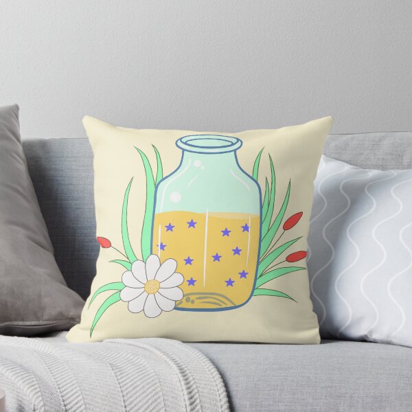 Item preview, Yellow magic bottle, flowers & stars designed and sold by CharmSpell.