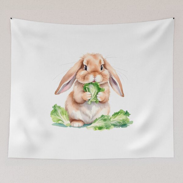 Item preview, Fluffy Bunny In Watercolor Style designed and sold by Adelberton.