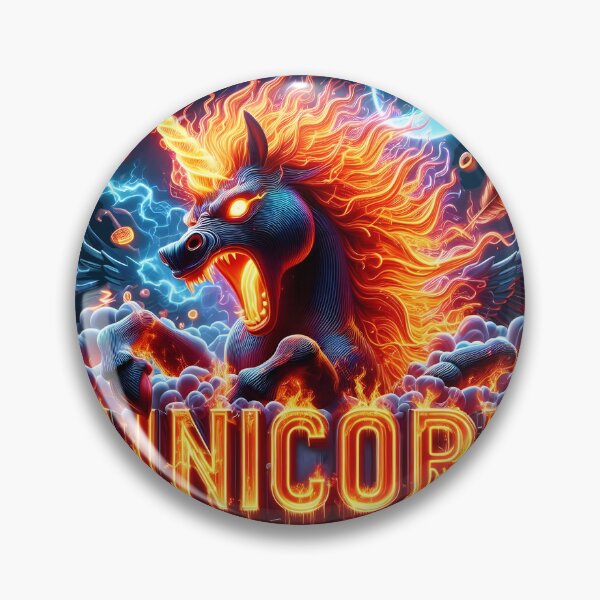 Item preview, fire unicorn designed and sold by aliraweb.