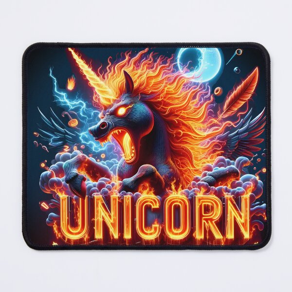 Item preview, fire unicorn designed and sold by aliraweb.