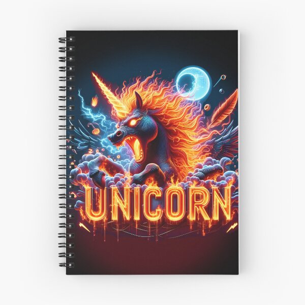 Item preview, fire unicorn designed and sold by aliraweb.