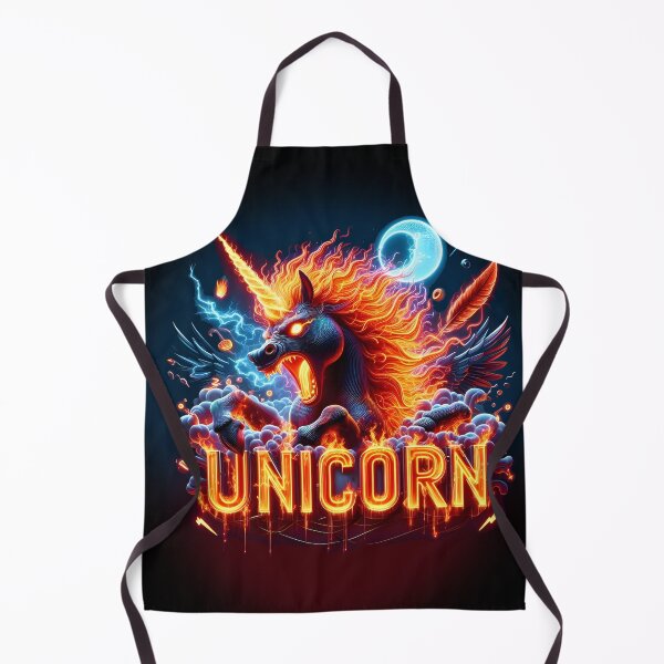 Item preview, fire unicorn designed and sold by aliraweb.