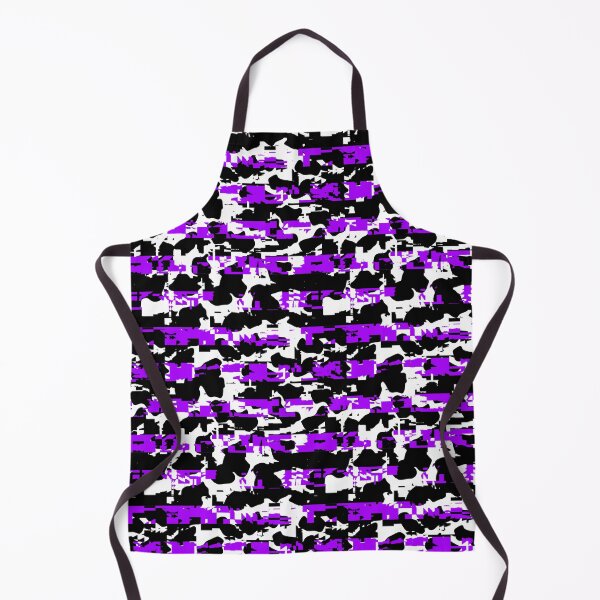 Item preview, Glitchy Cow print and black and purple stripe blend designed and sold by TheRulerofEarth.