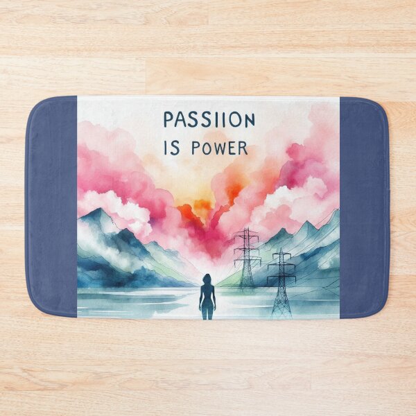 Item preview, Passion is Power Woman 's Mantra, Orange Pink Blue Colorful designed and sold by Nanthanon.