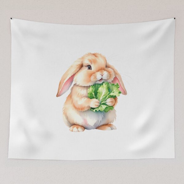 Item preview, Fluffy Bunny In Watercolor Style designed and sold by Adelberton.