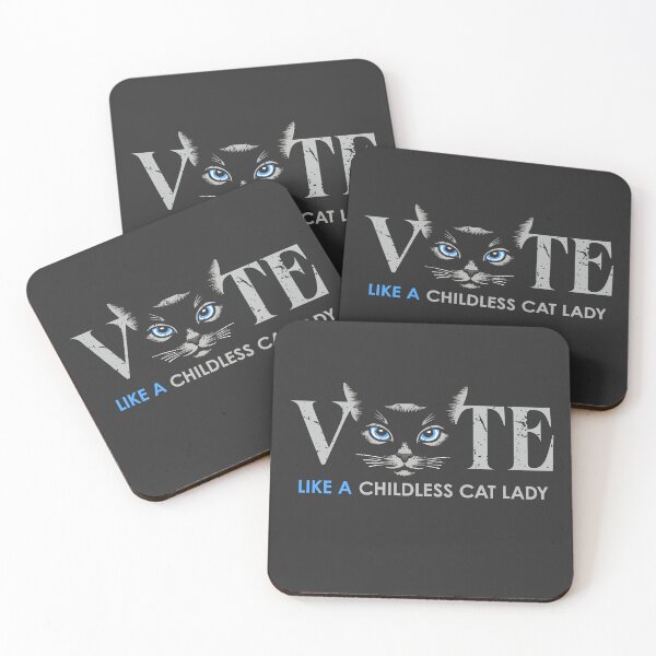 Item preview, Vote Like a Childless Cat Lady Cat Ladies designed and sold by wowwowmeow.