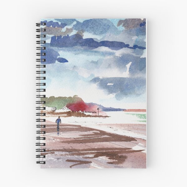 Item preview, Dramatic Sky Sidmouth beach painting designed and sold by MikeJory.