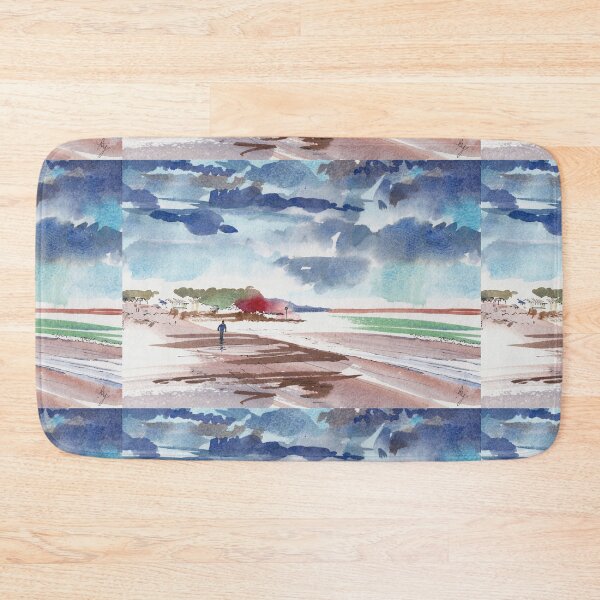 Item preview, Dramatic Sky Sidmouth beach painting designed and sold by MikeJory.