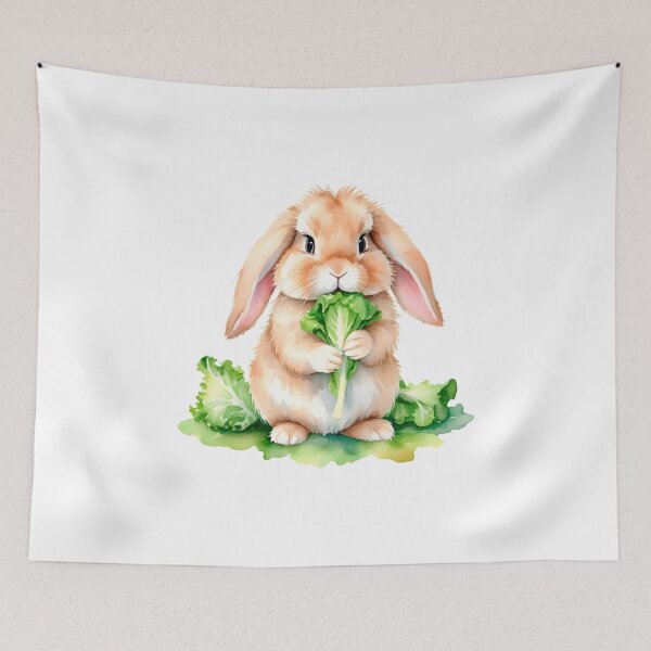 Item preview, Fluffy Bunny In Watercolor Style designed and sold by Adelberton.