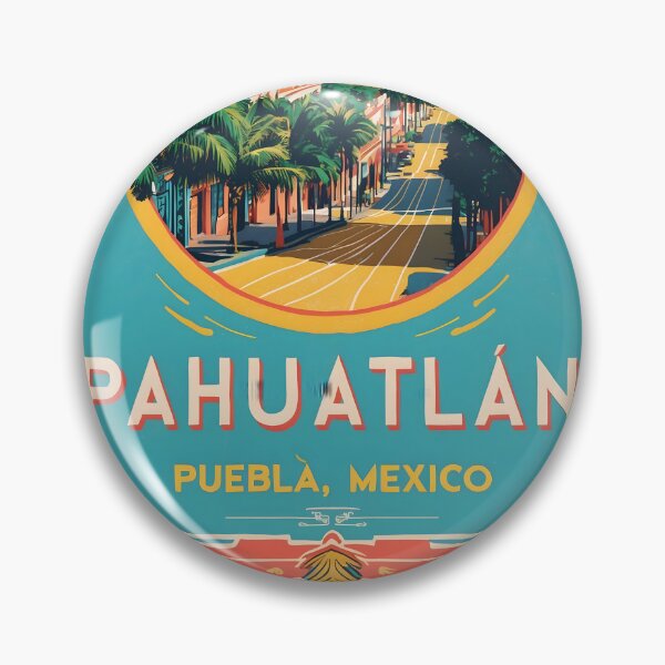 Item preview, Pahuatlan Puebla Mexico Magic Town Vintage Travel Tourism designed and sold by TravelersGems.