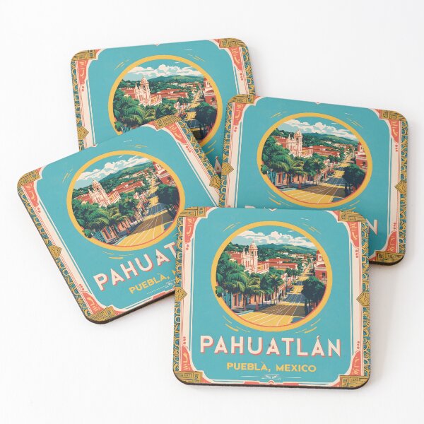 Item preview, Pahuatlan Puebla Mexico Magic Town Vintage Travel Tourism designed and sold by TravelersGems.