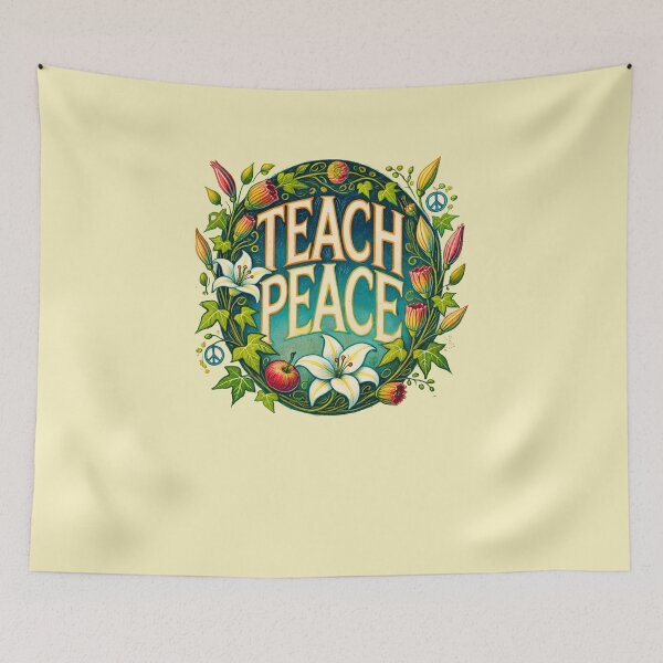 Item preview, Teach Peace designed and sold by FrictionMaxxing.
