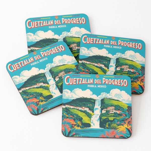 Item preview, Cuetzalan del Progreso Puebla Mexico Magic Town Vintage Travel Tourism designed and sold by TravelersGems.