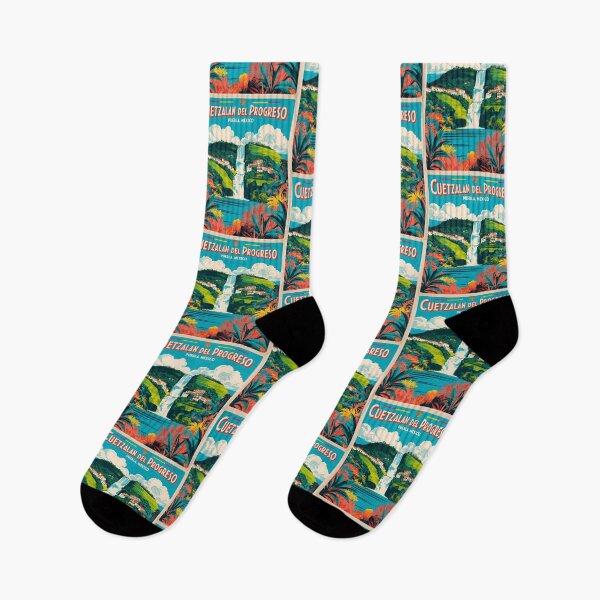 Item preview, Cuetzalan del Progreso Puebla Mexico Magic Town Vintage Travel Tourism designed and sold by TravelersGems.