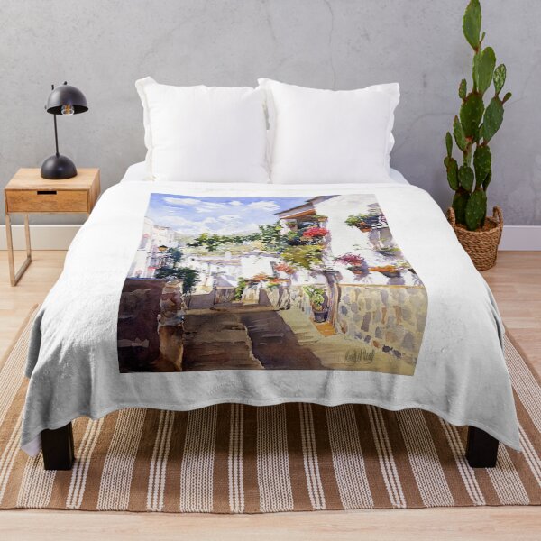 Item preview, A Village Street in Summer. Ohanes, Almería, Spain designed and sold by Margaret Merry.