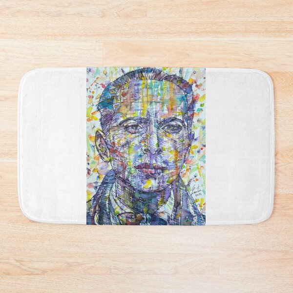 Item preview, LOUIS ARAGON watercolor and ink portrait designed and sold by lautir.