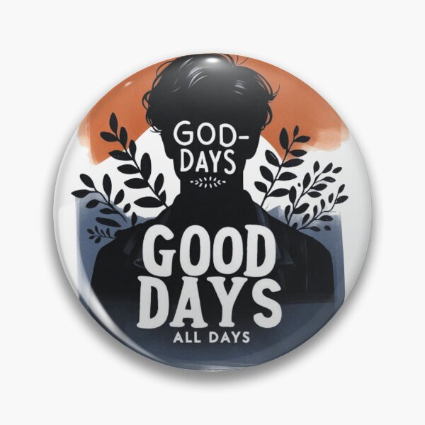 Item preview, Good Days All Days Mantra Quote, Cool Man Navy Brown designed and sold by Nanthanon.