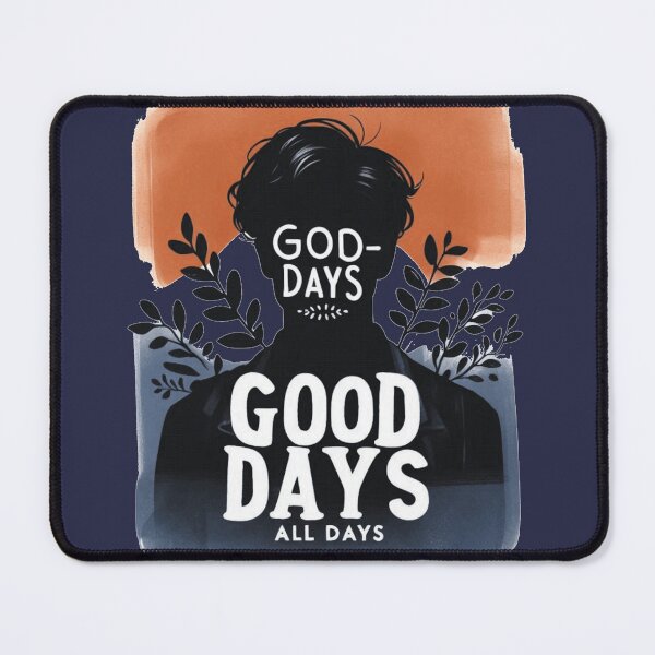 Item preview, Good Days All Days Mantra Quote, Cool Man Navy Brown designed and sold by Nanthanon.