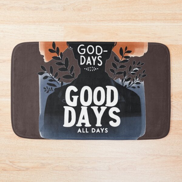 Item preview, Good Days All Days Mantra Quote, Cool Man Navy Brown designed and sold by Nanthanon.
