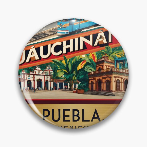 Item preview, Huauchinango Puebla Mexico Magic Town Vintage Travel Tourism designed and sold by TravelersGems.