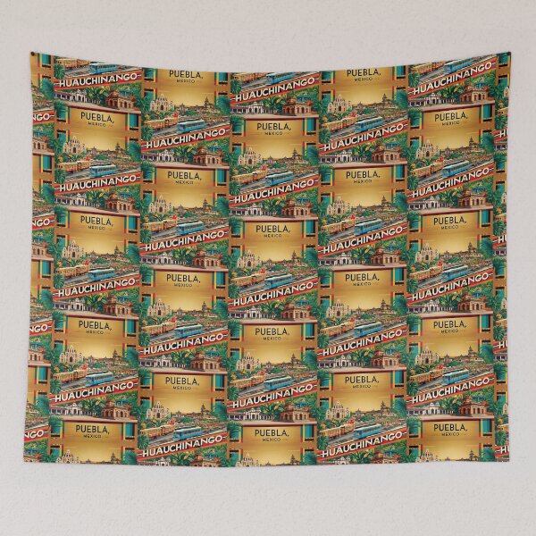 Item preview, Huauchinango Puebla Mexico Magic Town Vintage Travel Tourism designed and sold by TravelersGems.