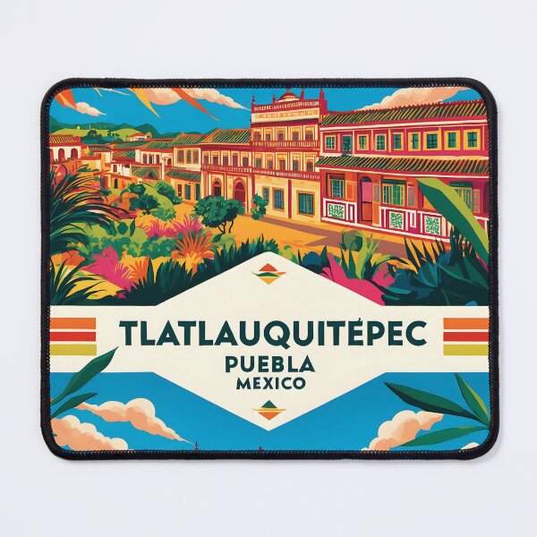 Item preview, Tlatlauquitepec Puebla Mexico Magic Town Vintage Travel Tourism designed and sold by TravelersGems.