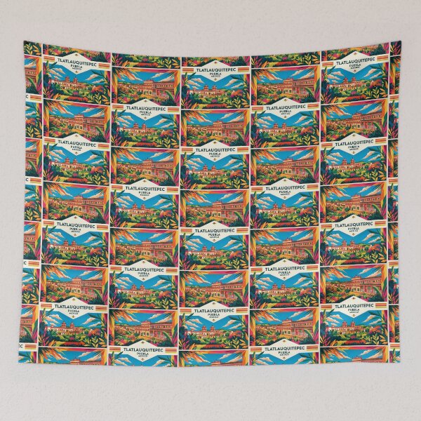 Item preview, Tlatlauquitepec Puebla Mexico Magic Town Vintage Travel Tourism designed and sold by TravelersGems.