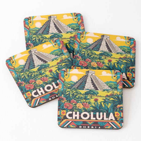 Item preview, Cholula Puebla Mexico Magic Town Vintage Travel Tourism designed and sold by TravelersGems.