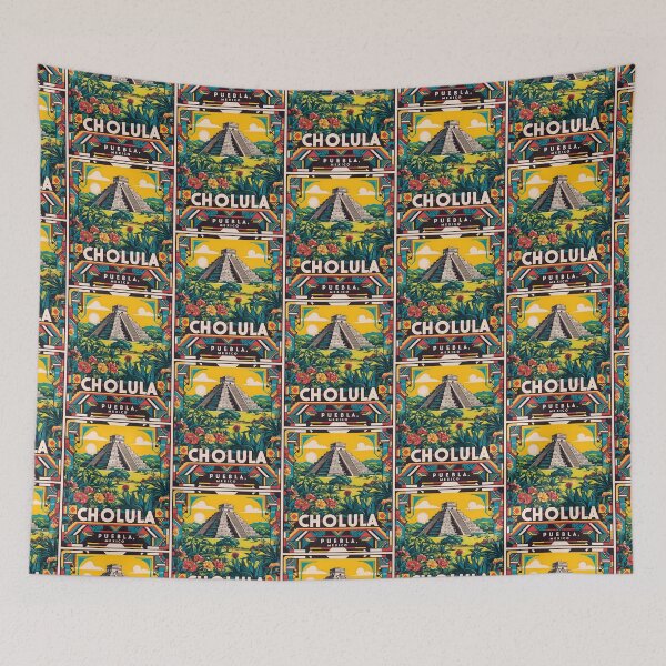 Item preview, Cholula Puebla Mexico Magic Town Vintage Travel Tourism designed and sold by TravelersGems.