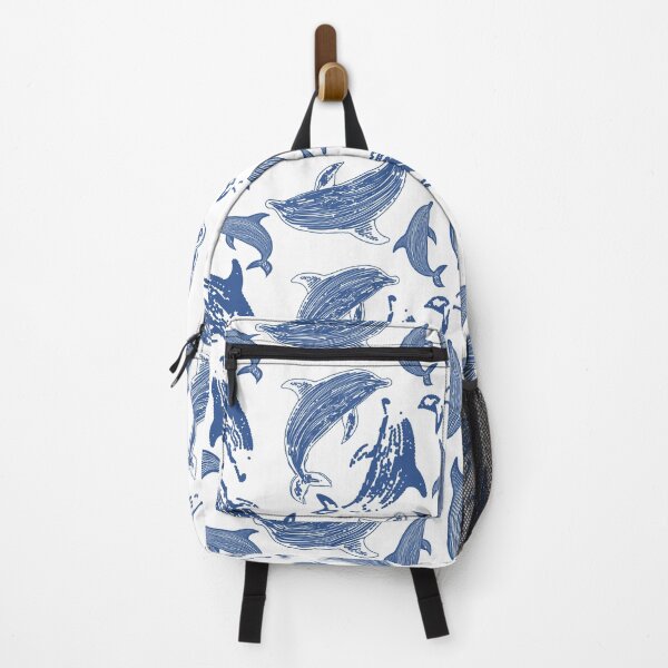 Item preview, Seamless pattern with hand drawn whales. Marine background.illustration. designed and sold by Jayjaynaenae.