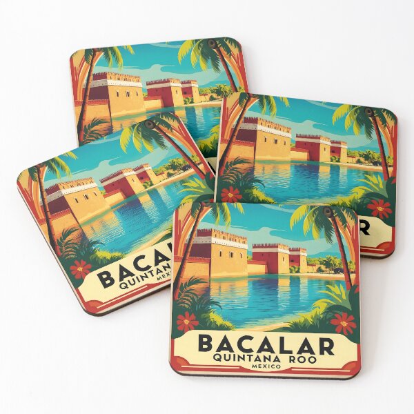 Item preview, Bacalar Quintana Roo Mexico Magic Town Vintage Travel Tourism designed and sold by TravelersGems.
