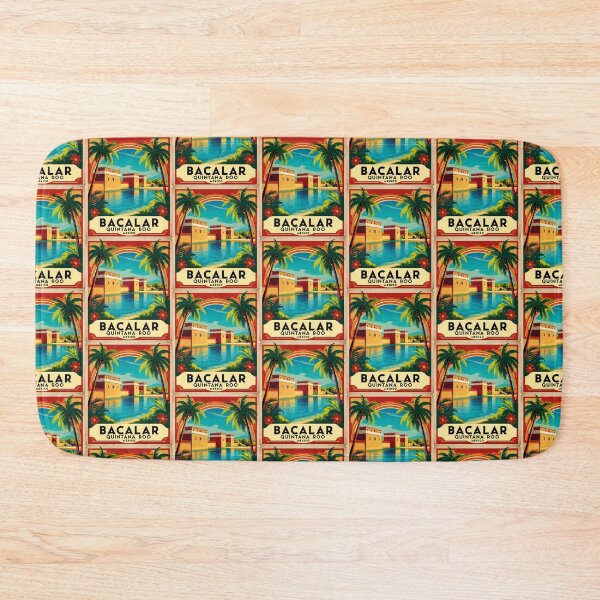 Item preview, Bacalar Quintana Roo México Pueblo Mágico Vintage Viajes Turismo designed and sold by TravelersGems.